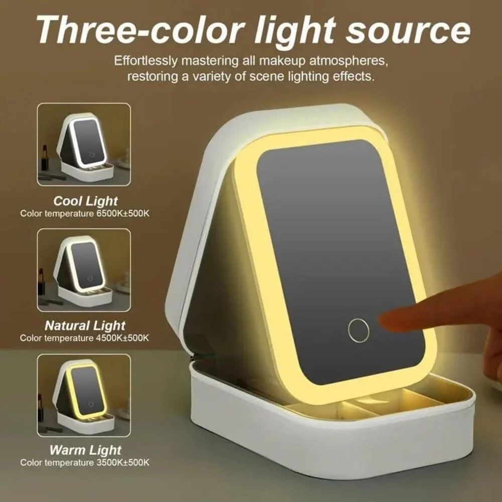 LED Mirror Jewelry Box