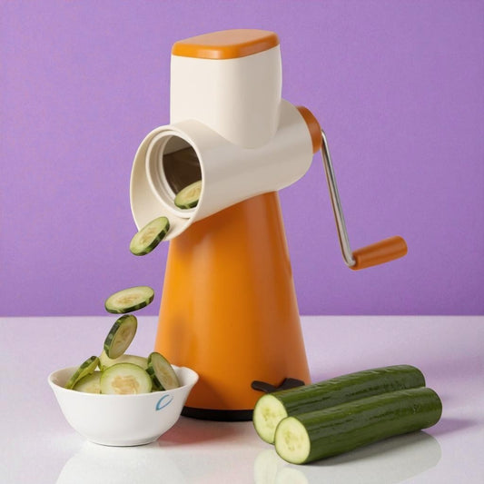 4 in 1 Drum Grater Shredder Slicer for Vegetable, Fruits, Chocolate, Dry Fruits, Salad Maker