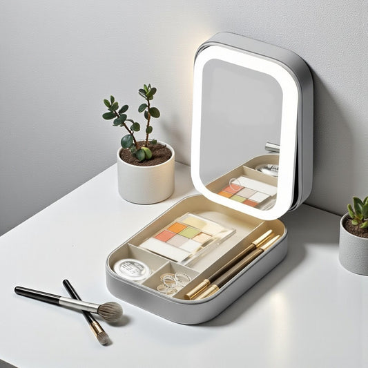 LED Mirror Jewelry Box