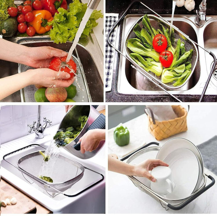 Stainless Steel Colander (Oval Shape, Big Size)