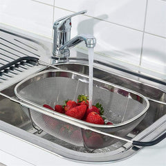 Stainless Steel Colander (Oval Shape, Big Size)