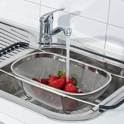 Stainless Steel Colander (Oval Shape, Big Size)
