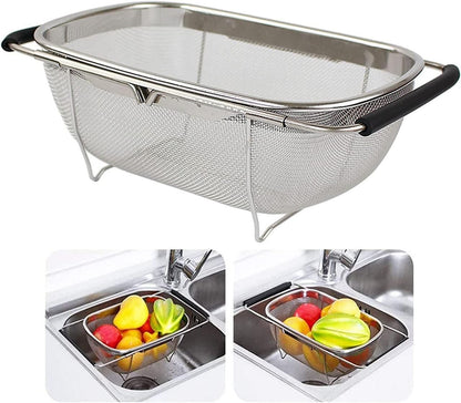 Stainless Steel Colander (Oval Shape, Big Size)