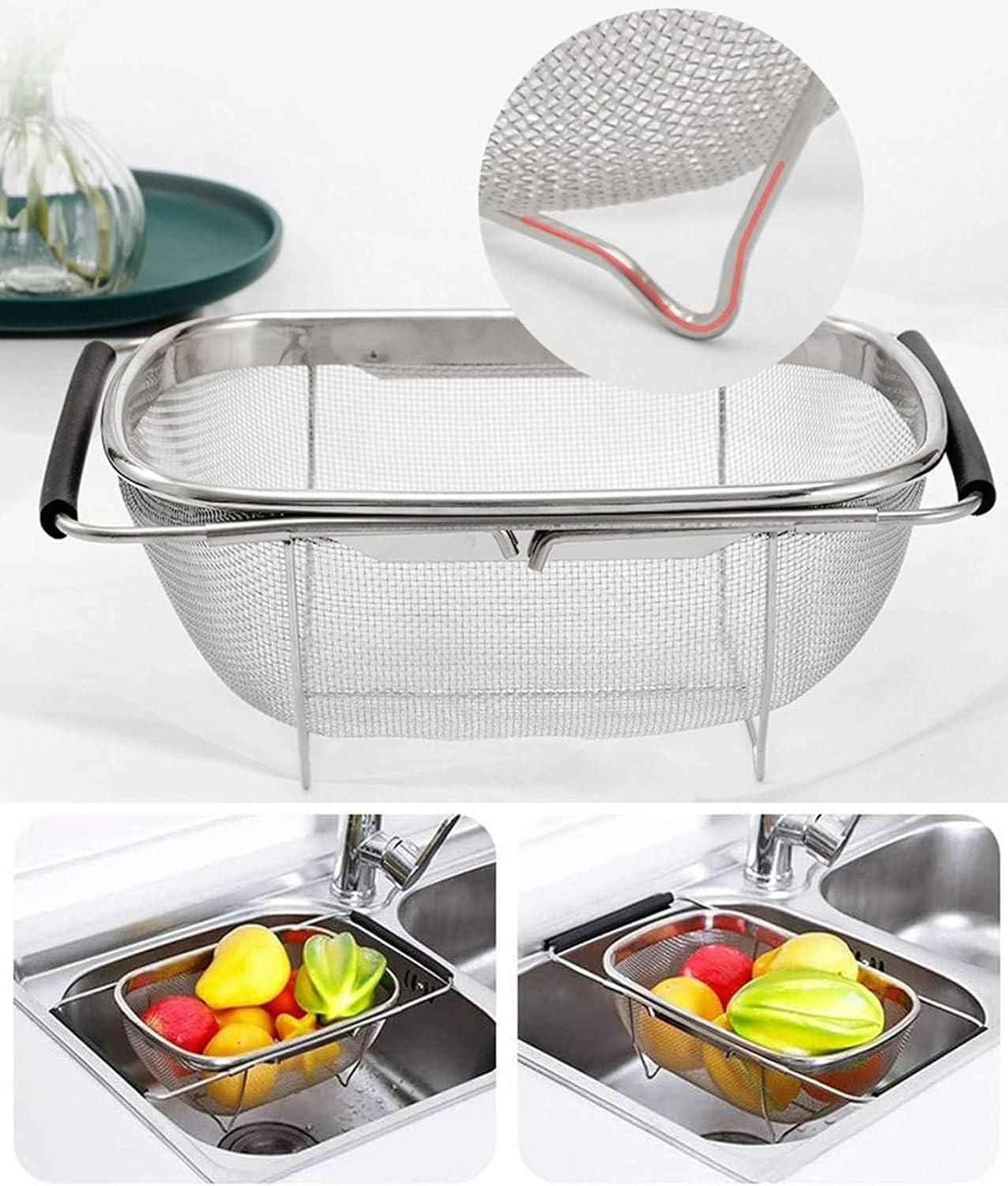 Stainless Steel Colander (Oval Shape, Big Size)