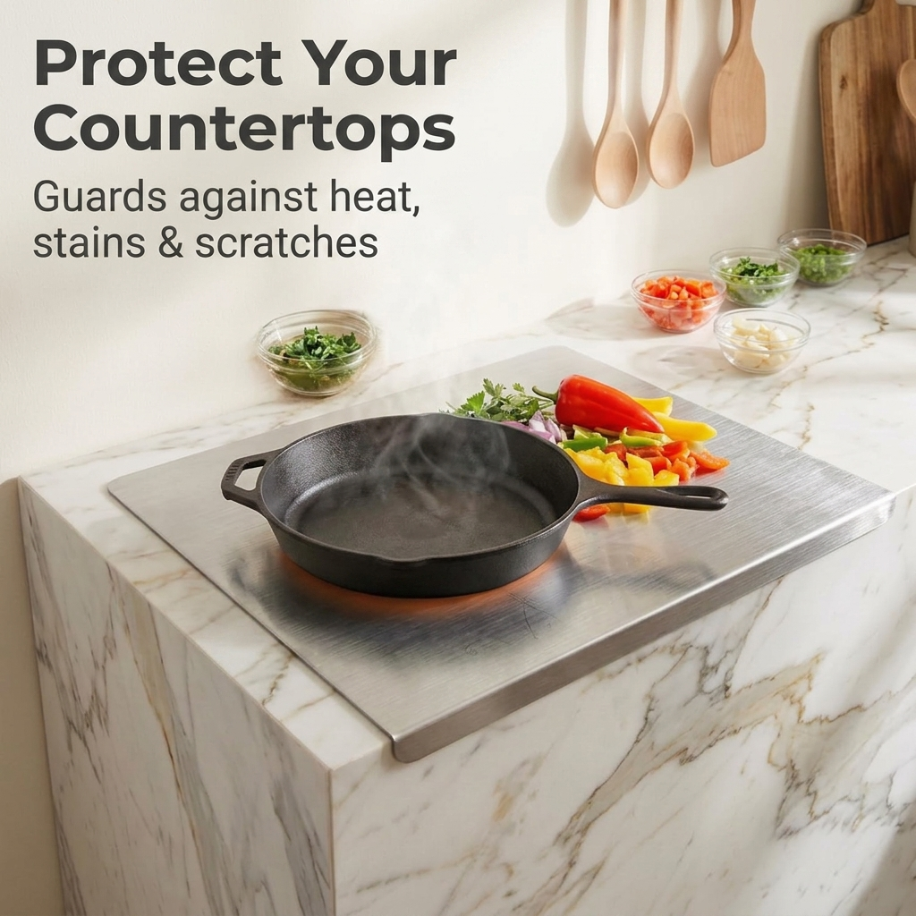 Anti-Bacterial Stainless Steel Cutting Board