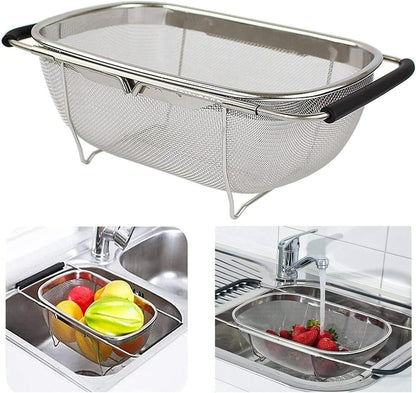 Stainless Steel Colander (Oval Shape, Big Size)