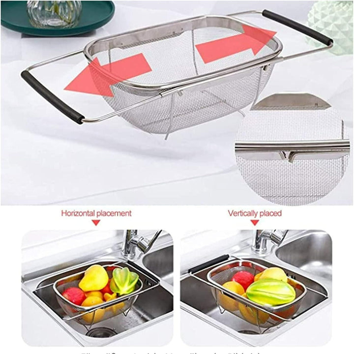 Stainless Steel Colander (Oval Shape, Big Size)