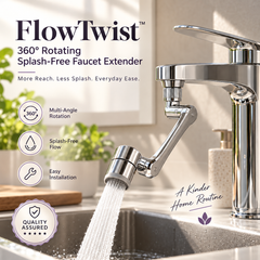 FlowTwist™ - Universal Fit 360° Rotating Faucet Extender