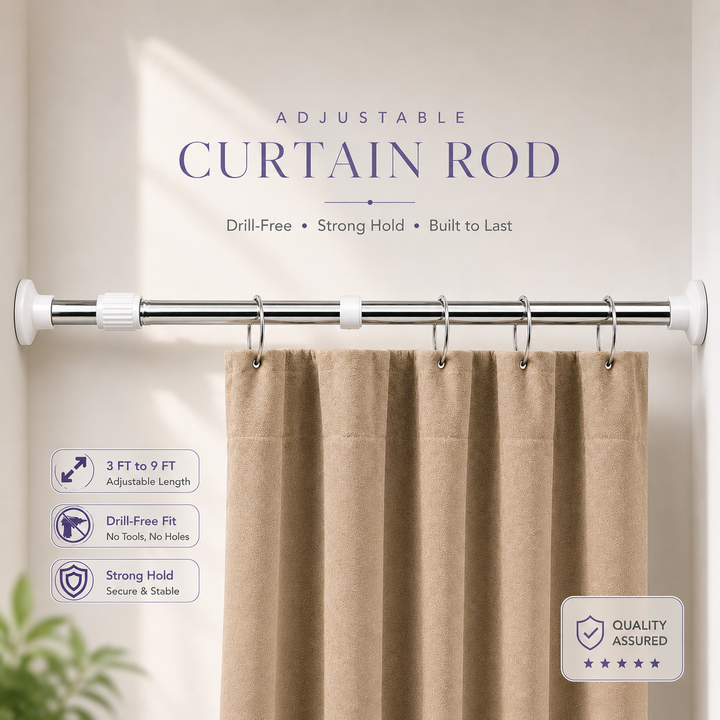 SmartFit Drill-Free Adjustable Rod