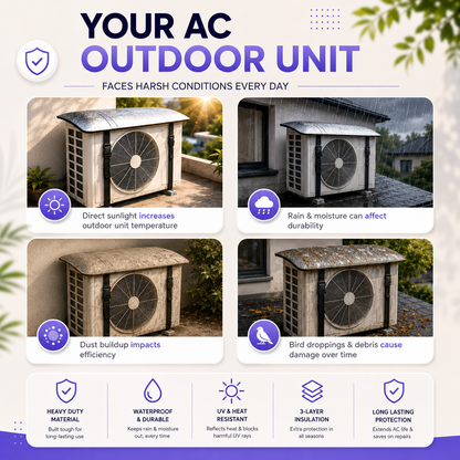 CoolGuard AC Outdoor Unit Cover– Universal Fit
