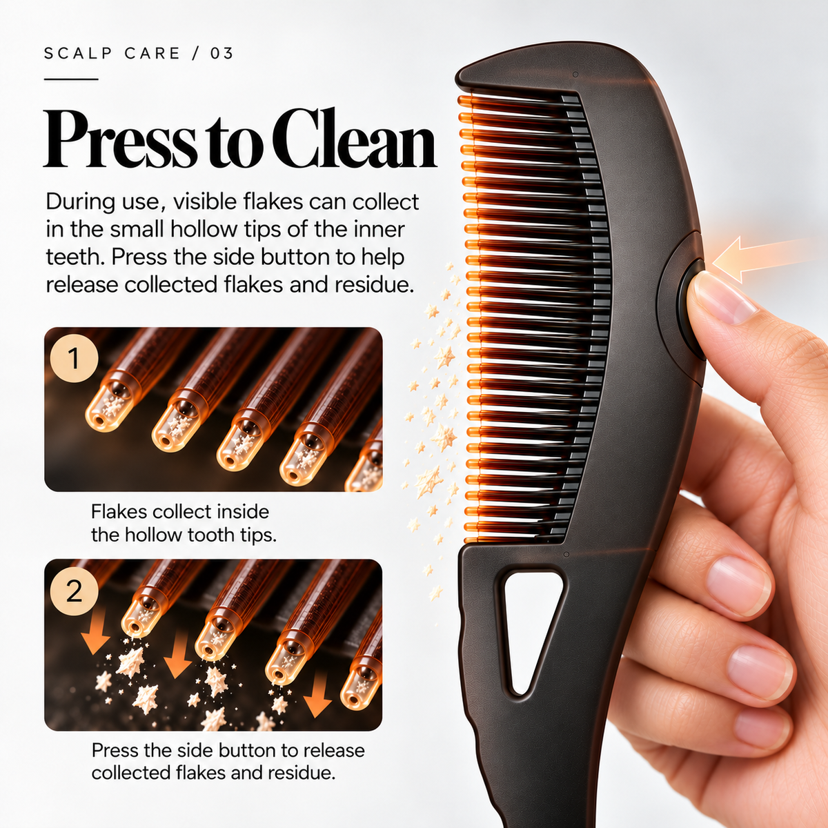 ScalpFresh™ Advanced Dandruff Care Comb