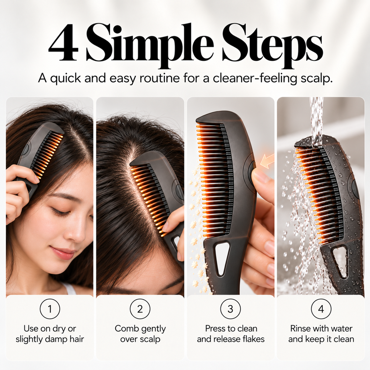 ScalpFresh™ Advanced Dandruff Care Comb