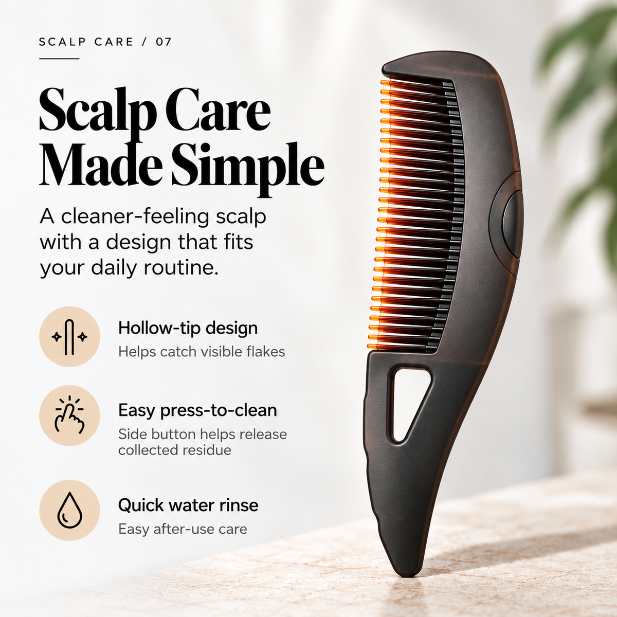 ScalpFresh™ Advanced Dandruff Care Comb