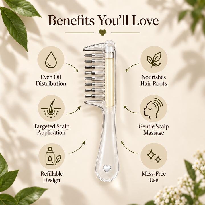 Scalivra™ Scalp Oil & Massage Comb