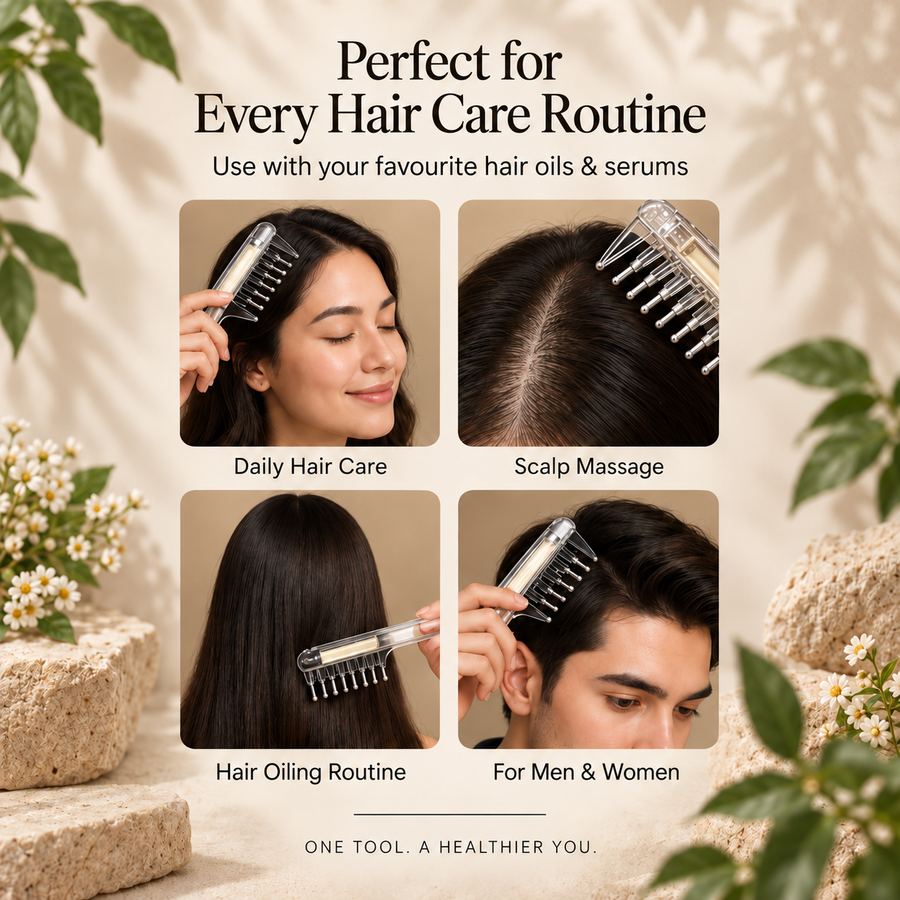 Scalivra™ Scalp Oil & Massage Comb