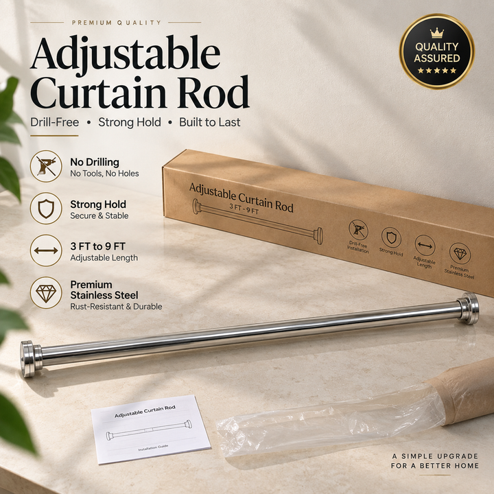SmartFit Drill-Free Adjustable Rod