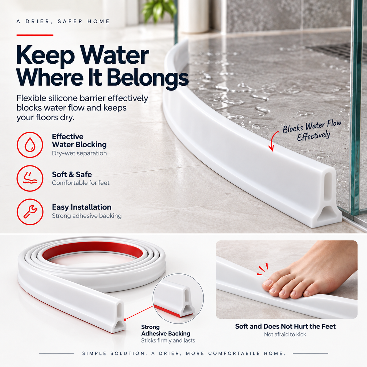 Silicone Water Stopper