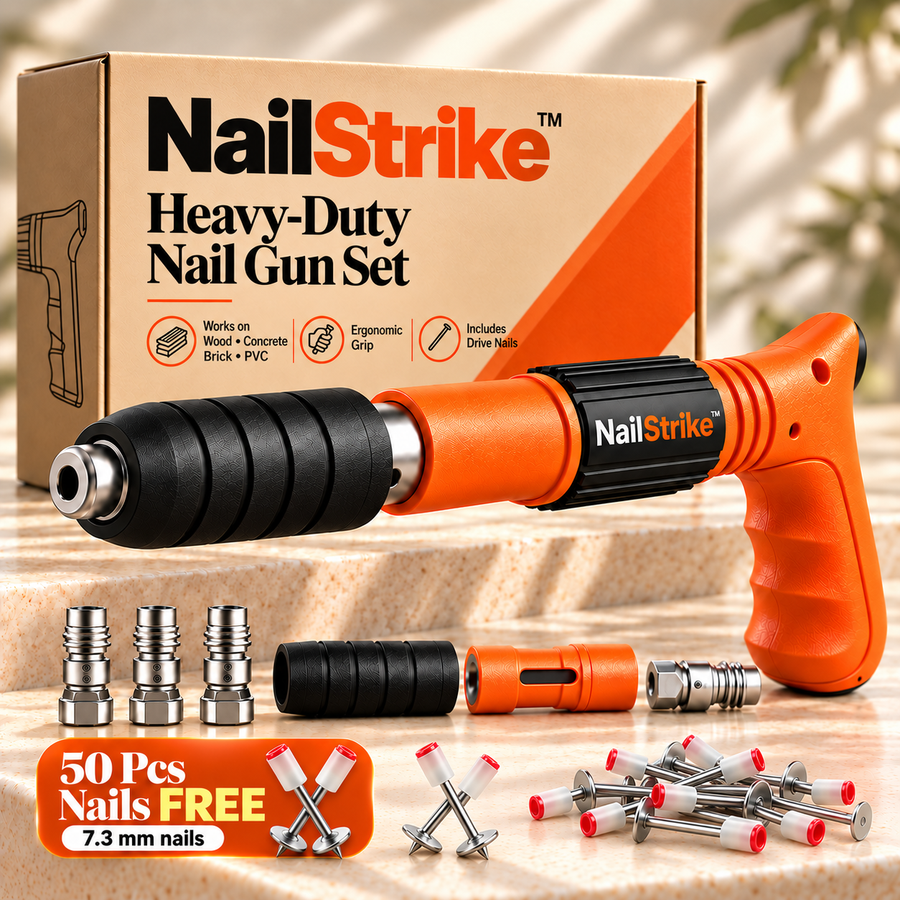 NailStrike™ Heavy-Duty Manual Nail Gun Set