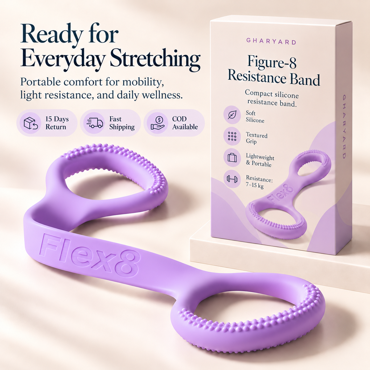 Flex8™ Unisex Figure-8 Resistance Band