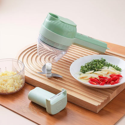4 in 1 Portable Electric Vegetable Cutter Set