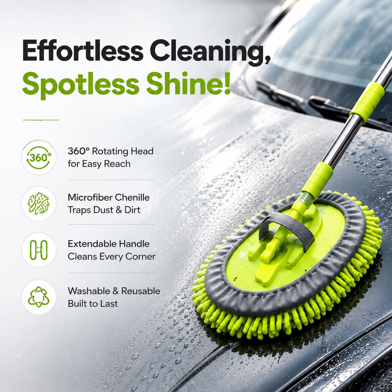 ShineMaster 2 in 1 Car Wash Mop