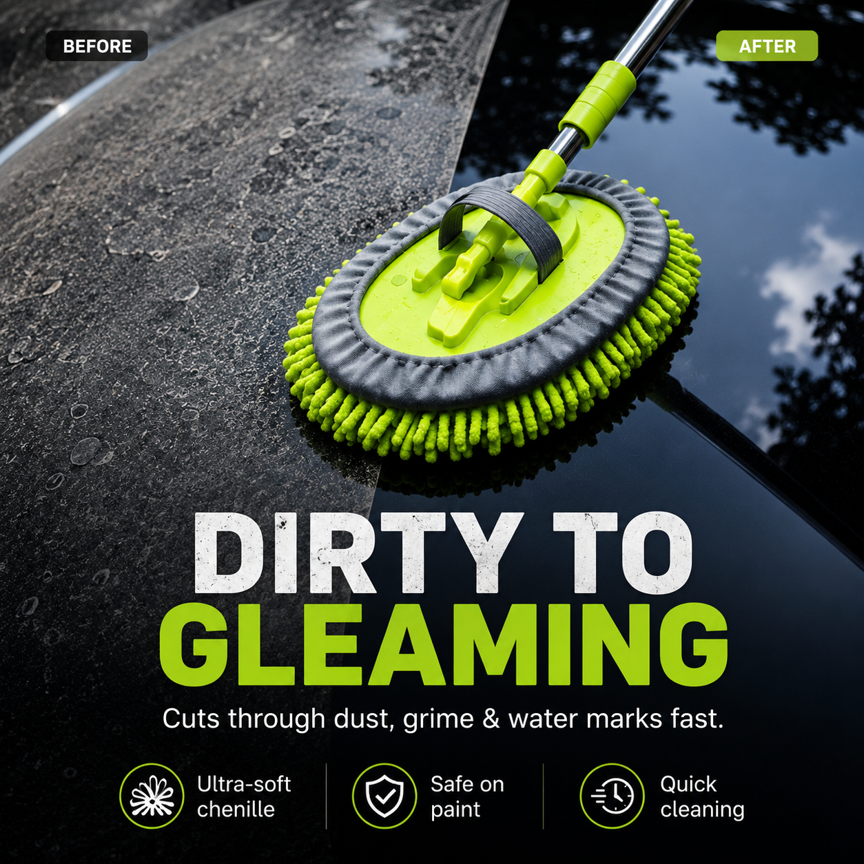 ShineMaster 2 in 1 Car Wash Mop