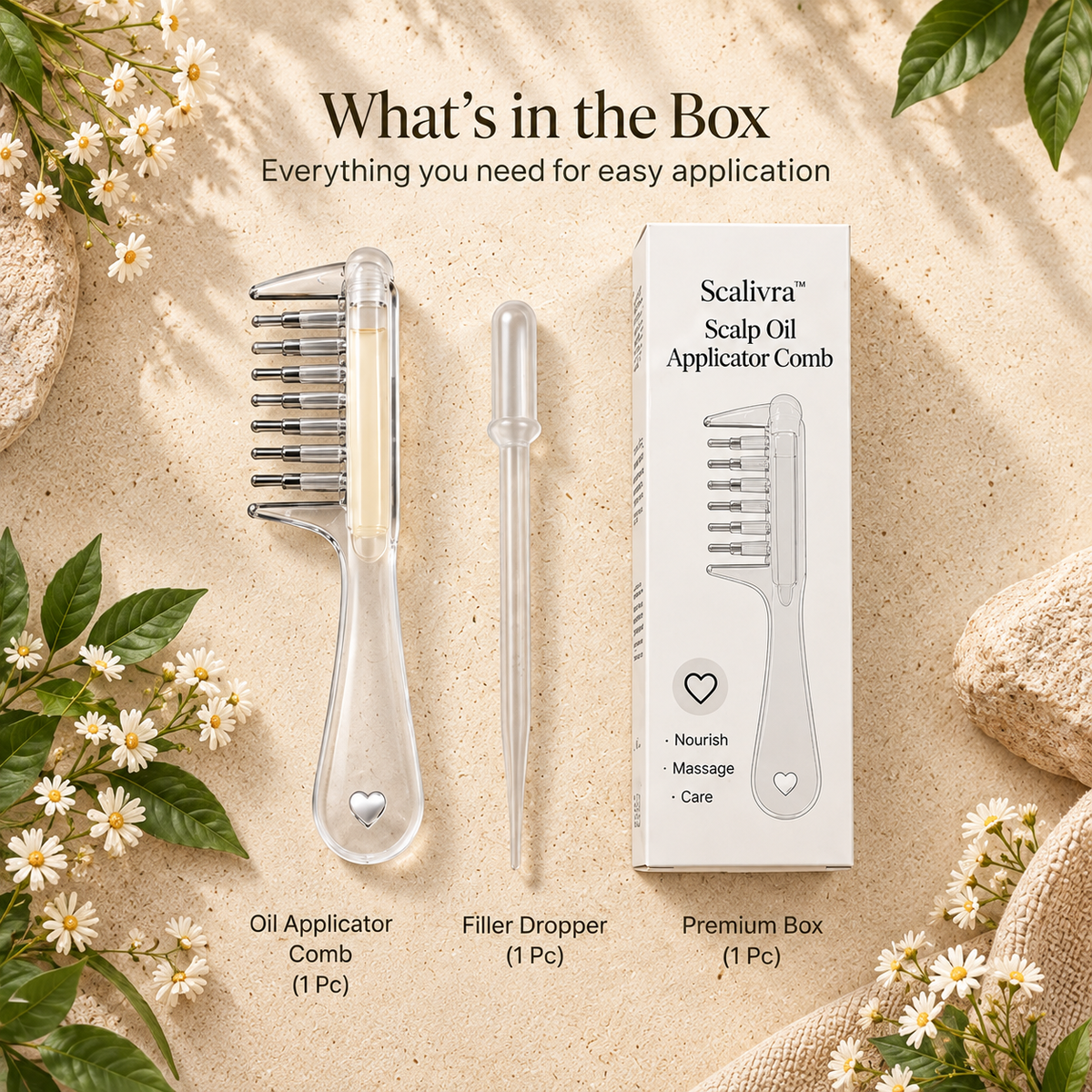 Scalivra™ Scalp Oil & Massage Comb