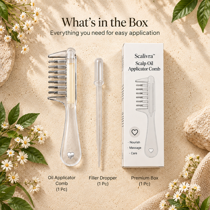 Scalivra™ Scalp Oil & Massage Comb