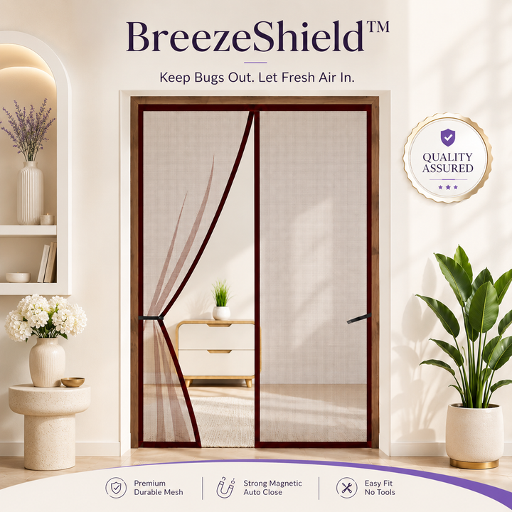 BreezeShield™ Auto-Close Magnetic Door Shield