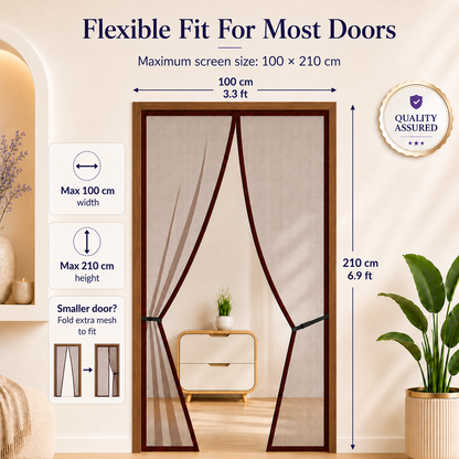 BreezeShield™ Auto-Close Magnetic Door Shield