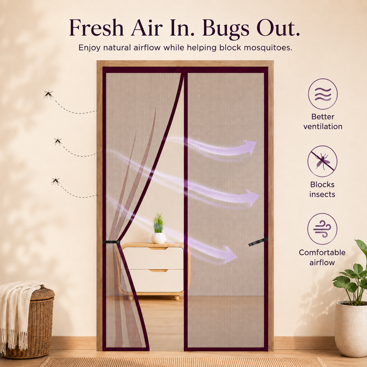 BreezeShield™ Auto-Close Magnetic Door Shield