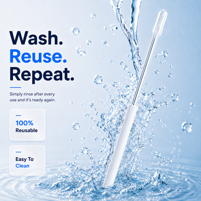 EarGlide – 24Pcs Reusable Silicone Ear Cleaner Sticks
