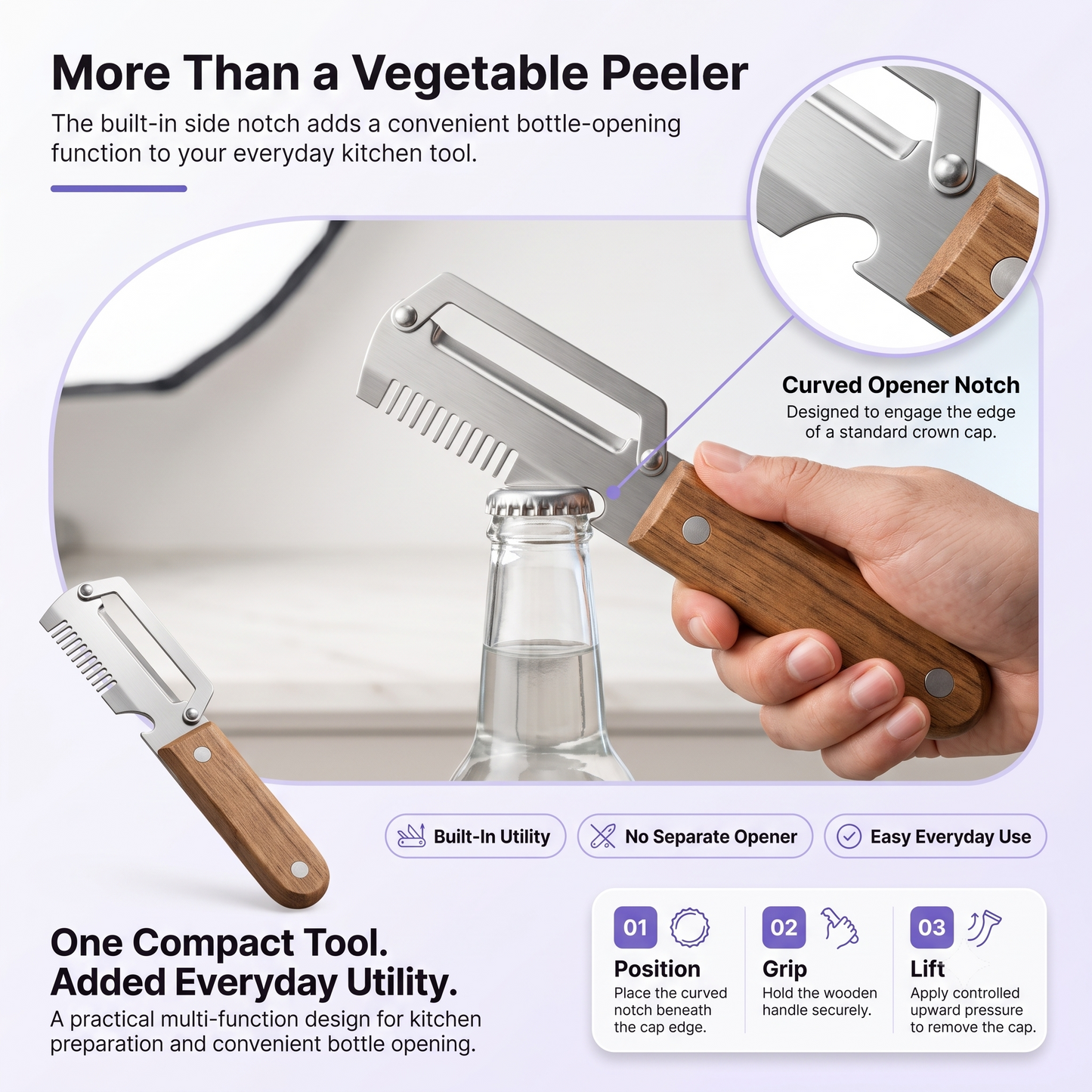 PeelMate Pro 3-in-1 Kitchen Tool (Buy 1 Get 1 FREE)